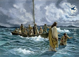 Le Christ marchant sur la mer de Galilée